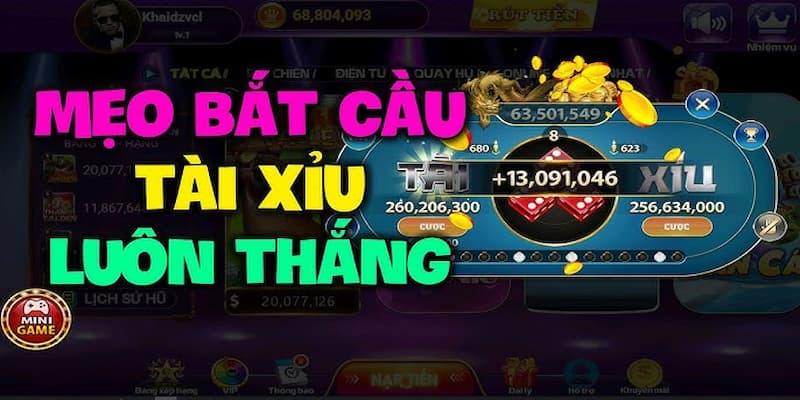 Mẹo bắt cầu tài xỉu Hitclub dễ thắng